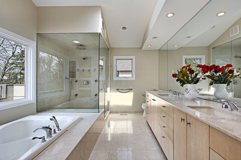 Luxury Shower with Multiple Spray Features